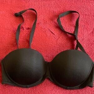 Calvin Klein Black Convertible Padded Bra with Removable Straps Size 34B